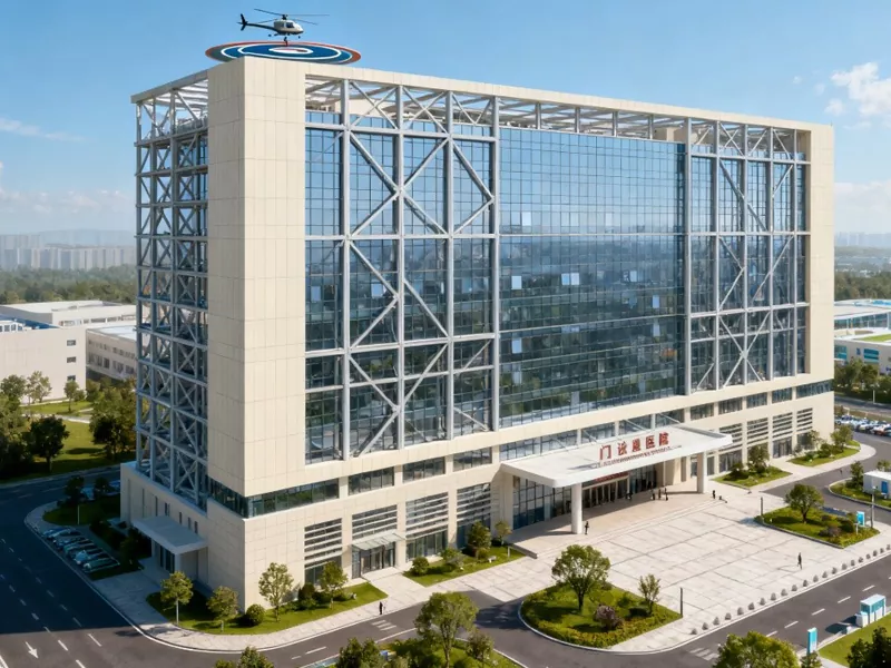 مبنى المستشفى المعدني الجاهز الشاهق